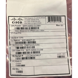 SFP-H25G-CU3M Cisco SFP-25G Copper Cable